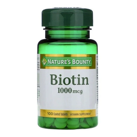 Nature's Bounty Biotine 1000 Mcg X 100 Tabs Sabor Neutro