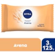 Jabón En Barra Nivea Avena 125gr Pack 3 Unidades
