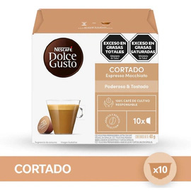 Cápsulas Cortado Espresso Macchiato Nescafé Dolce Gusto x10