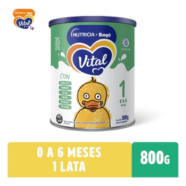 Leche En Polvo Vital 1 Lata Nutricia Bago 800 Gr