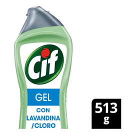 Limpiador En Gel Cif Con Lavandina / Cloro 513 Gr