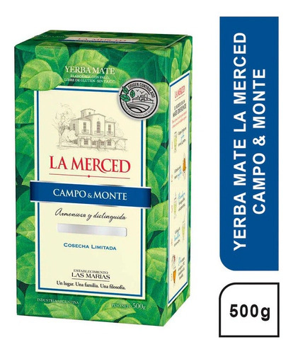 Yerba Mate La Merced Campo Y Monte Origen Controlado 500 Gr