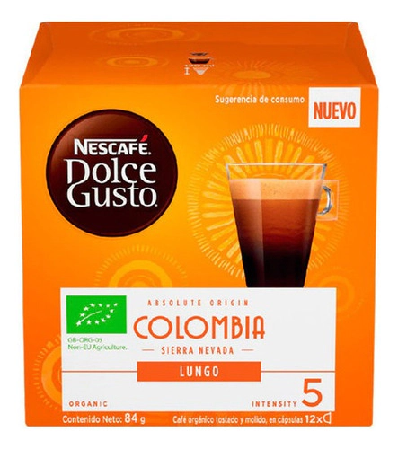 Cafe En Capsulas Nescafe Dolce Gusto Lungo Colombia 12 Un