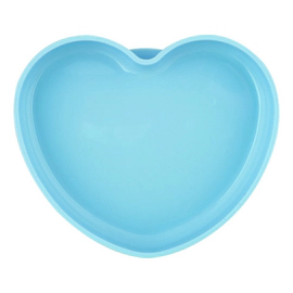 Plato Silicona Corazon Con Ventosa Chicco Celeste 9m+ Celeste Easy Menu Silicona