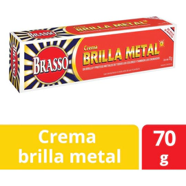 Crema Brasso Limpiadora De Metales Brillametal 70 Gr