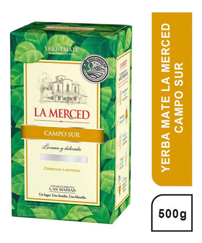 Yerba Mate La Merced Campo Sur Origen Controlado 500 Gr