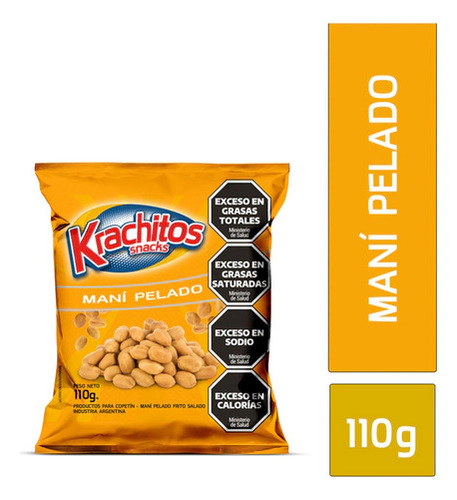 Maní Pelado Krachitos Salado Frito 110 Gr