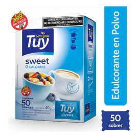 Edulcorante Tuy En Polvo Sweet Equilibrado 50 Sobres