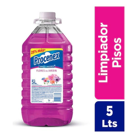 Limpiador Procenex Liquido De Pisos Flores De Jardin 5 Lt