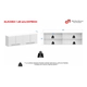 Alacena D/cocina Mosconi Exp 1,60m Mela Blanco Blanco