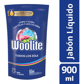 Jabón Líquido Ropa Todos Los Días Repuesto Woolite 900 Ml