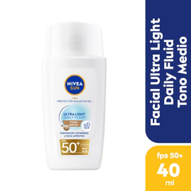 Protector Solar Nivea Ultra Light Daily Medio Fps50+ 40ml