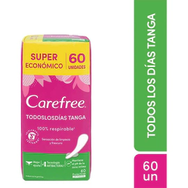 Protectores Diarios Carefree Todoslosdias Tanga 60 Un