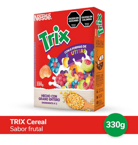 Cereal Trix Frutitas 6 Formas Nestle 330 Gr