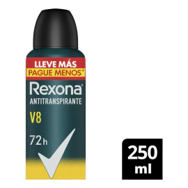 Rexona Antitranspirante X250ml. V8 Men
