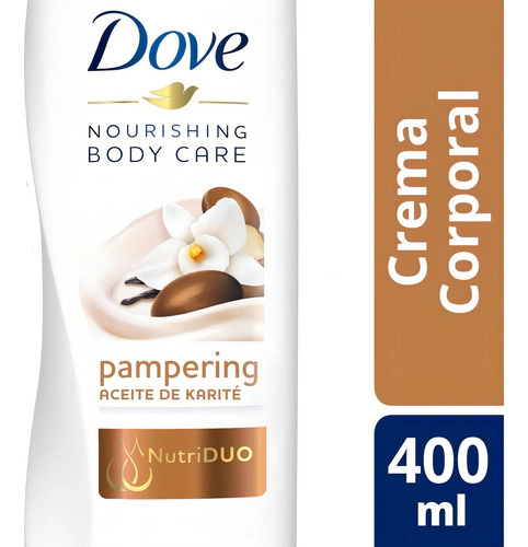 Crema Corporal Dove Aceite De Karite X 400 Ml Aceite De Karité