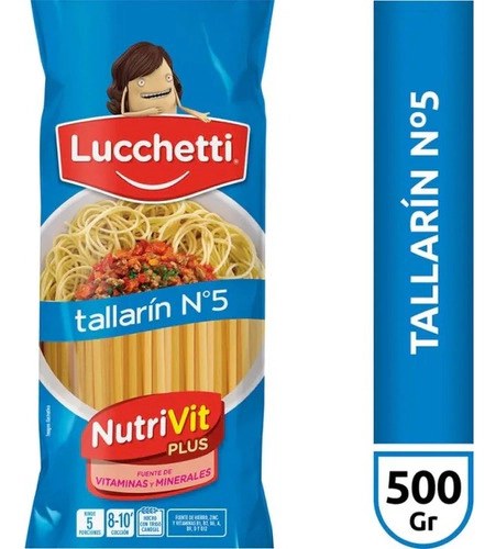 Fideos Lucchetti Tallarín N°5 500 Gr