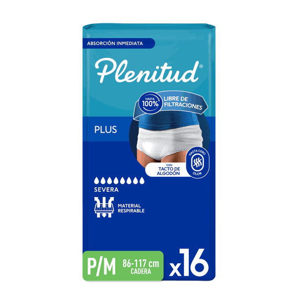 Plenitud Protect Plus Ropa Interior Desechable P/M x 16 un