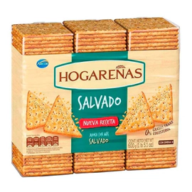 Hogareñas Salvado Galletitas Pack 3 X 600 Gr