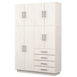 Placard Ropero 8 Puertas 4 Cajones Con Baulera Dakar Venezia