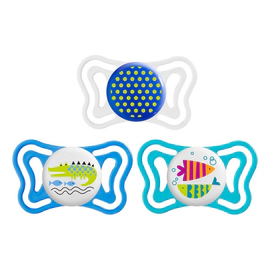 Chupete Chicco Silicona Physio Light 16-36 Meses Niño Azul