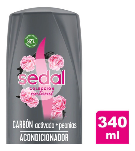 Acondicionador Sedal Natural Carbon Y Peonias X 340 Ml