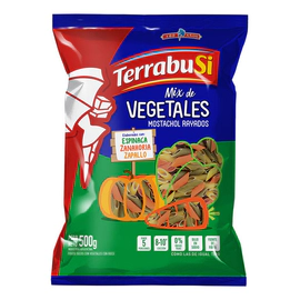Fideos Terrabusi 3 Vegetales Mostachol Rayado 500 Gr