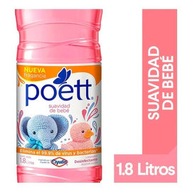 Limpiador Liquido Poett Multi Espacios Aroma Bebe 1,8 Lt