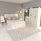 Mesa De Luz 1 Cajón Dakar Zero Melamina Dormitorio