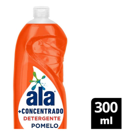 Detergente Líquido Ala + Concentrado Pomelo 300 Ml Botella