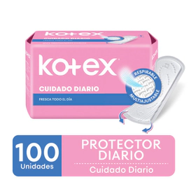 Kotex Protector Diario Cuidado Diario Multiestilo 100 Un