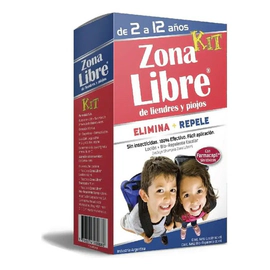 Zona Libre Kit Elimina Y Repele Piojos