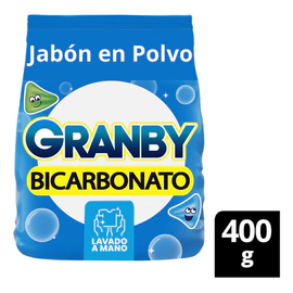 Jabón En Polvo Granby Bicarbonato Lavado A Mano Limón 400 G