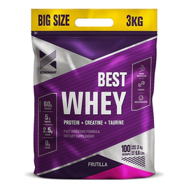Proteina Xtrenght Whey Best Potenciada Taurina 3 Kg
