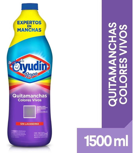 Quitamanchas Ayudin Ropa Colores Vivos 1,5 Lt Botella