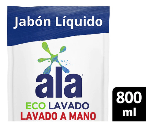 Jabón Liquido Lavado A Mano Ala Ecolavado 800 Ml