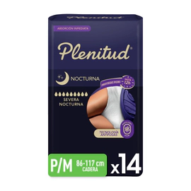 Plenitud Nocturno Ropa Interior Desechable P/m X14 Un