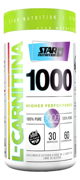 L Carnitina Star Nutrition 60 Caps. Quemador De Grasa