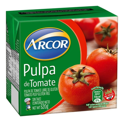 Pulpa De Tomate Suave Arcor X 520 Gr