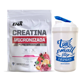 Creatina Monohidrato Micronizada Ena X300g Fruit Punch +vaso