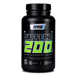 Caffeine 200mg Star Nutrition 30 Cápsulas Sin Sabor Sin Sabor
