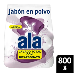 Jabon En Polvo Ala Alta Espuma Con Bicarbonato 800 Gr