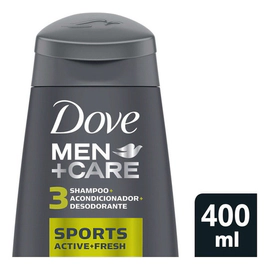 Shampoo Dove Sport 3 En 1 Active Fresh 400ml
