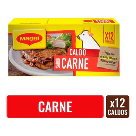 Caldo Maggi Carne Estuche 12 Caldos 114 Gr