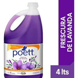 Limpiador Liquido Poett Lavanda 4 Lt Lavanda