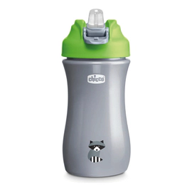 Botella Chicco Pico Silicona Pop-up Cup 2+ Años Verde