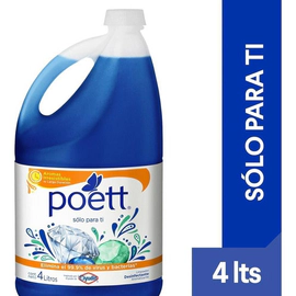 Limpiador Desinfectante Poett Liquido Solo Para Ti 4 Lt