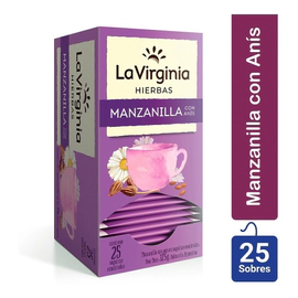 Te En Saquitos La Virginia Hierbas Manzanilla Anis 25 Sobres
