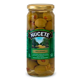 Aceitunas Nucete Verdes Rellenas 200 Gr Frasco