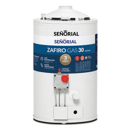 Termotanque Multigas Señorial Zafiro 30 TSZP1-30 Blanco